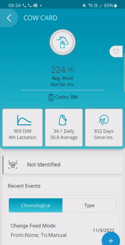 Cow card, the original app