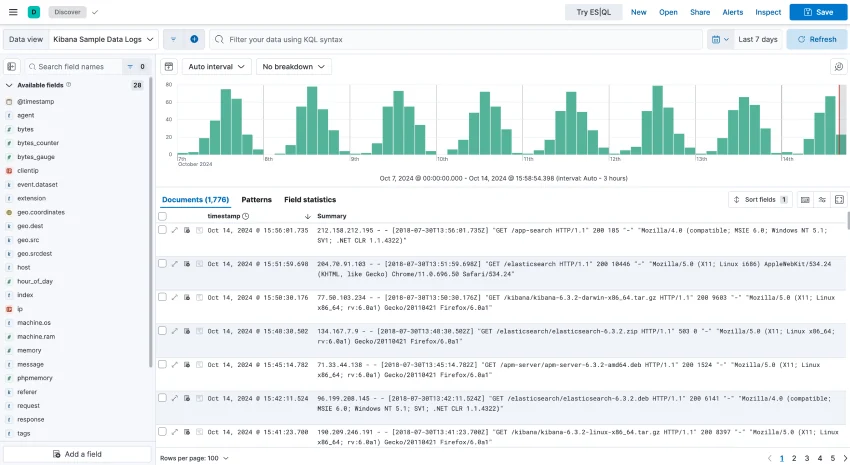 Kibana filtering