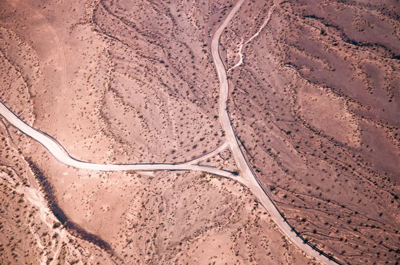 Desert satellite background used to test map elements