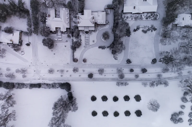 Snow satellite background used to test map elements
